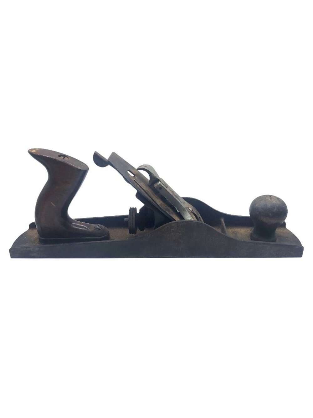 Red Diamond Smoothing Hand Plane Metal Carpenters Wood Working Tool Vintage 30s